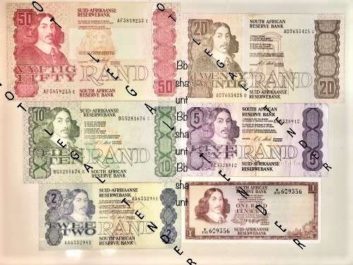 COMPLETE SET OF CL STALS & DECIMALS  R50 TO( R1 TW DE JONG 1973)-1990s HIGH GRADE (1 BID TAKES ALL)