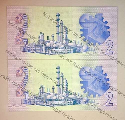 GPC DE KOCK R2 IN SEQUENCE GS8045490-489,,,,1984 UNC 3RD ISSUE(1 BID TAKES ALL)