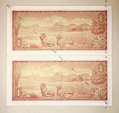 R1,,,X2 IN SEQUENCE  B277-575448-447 SECOND ISSUE 1973 SPRINGBUCK WATERMARK AUNC ( 1 BID TAKES ALL)