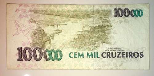 BRASIL 100,000 CRUZEIROS 1992