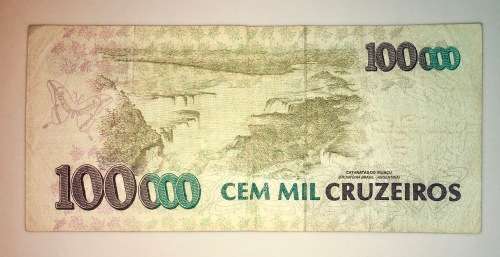 BRASIL 100,000 CRUZEIROS 1992