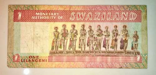 SWAZILAND  1 EMALANGENI 1974