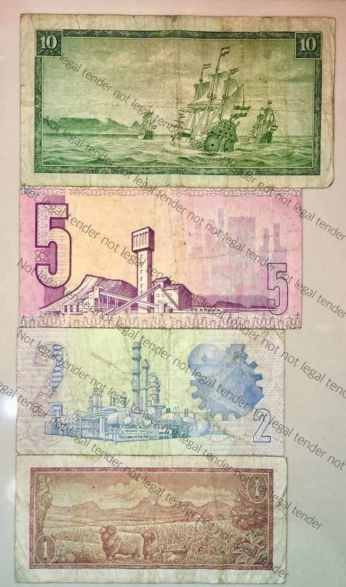 SET OF VARIOUS GOVERNORS & DECIMALS R10, R5 , R2 & R1  ( 1 BID TAKES ALL)