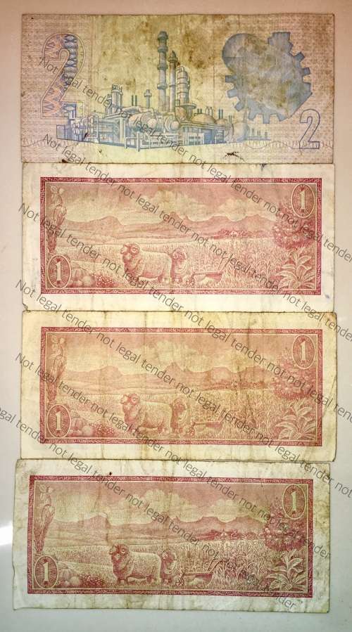 SET OF R1 X 6  TW DE JONG 1970-75 B SERIES( 1 BID TAKES ALL)