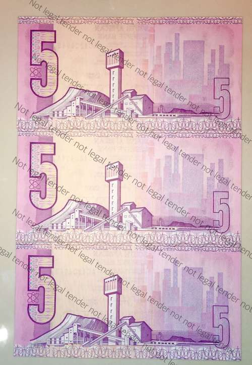 GPC DE KOCK R5 IN SEQUENCE AC4204943-945,,,,1989 UNC 3RD ISSUE(1 BID TAKES ALL)