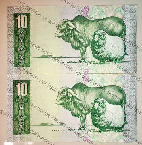 TW DE JONG R10 IN SEQUENCE C2/71832221-220 AUNC 1978 FOURTH ISSUE(1 BID TAKES ALL)