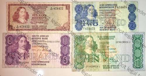 SET OF VARIOUS GOVERNORS & DECIMALS R10 TO R1  ( 1 BID TAKES ALL)