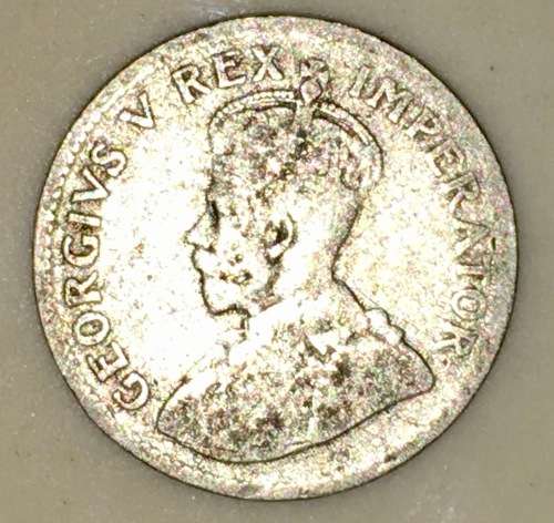 S A UNION 3 PENCE 1935 SILVER 80%(TICKEY)