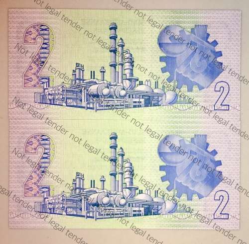 GPC DE KOCK R2 IN SEQUENCE GS8554565-564 UNC 3RD ISSUE 1989(1 BID TAKES ALL)
