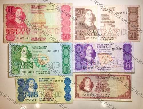 COMPLETE SET OF GPC DE KOCK & DECIMALS  R50 BA SERIAL TO (R1 TW DE JONG 1973)-1980s(1 BID TAKES ALL)