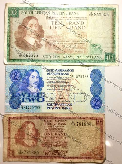 SET OF VARIOUS GOVERNORS & DECIMALS R10 R2 & R1  ( 1 BID TAKES ALL)
