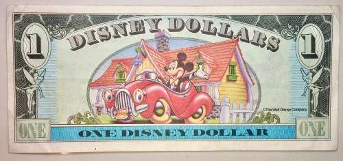 DISNEY 1 DOLLAR MICKY'S 65TH 1993 AUNC