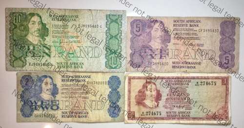 SET OF VARIOUS GOVERNORS & DECIMALS R10 TO R1  ( 1 BID TAKES ALL)