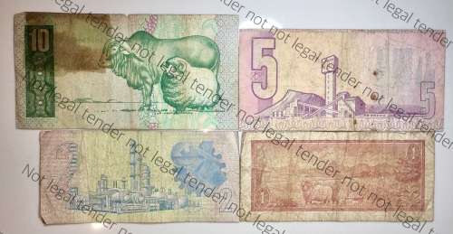 SET OF VARIOUS GOVERNORS & DECIMALS R10 TO R1  ( 1 BID TAKES ALL)