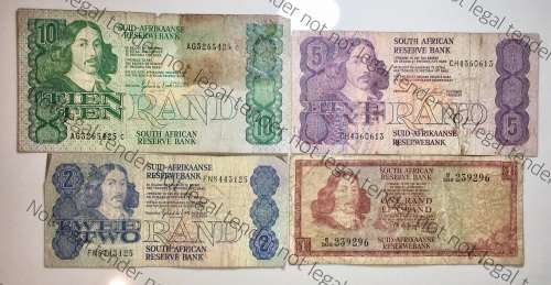 SET OF VARIOUS GOVERNORS & DECIMALS R10 TO R1  ( 1 BID TAKES ALL)