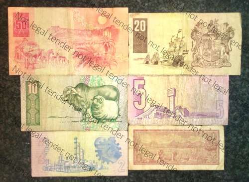 COMPLETE SET OF CL STALS & DECIMALS  R50 TO R2 AA --1990 [R1 T.W DE JONG 1975]1 BID TAKES ALL]
