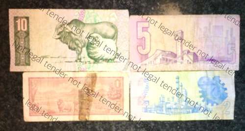 SET OF VARIOUS GOVERNORS & DECIMALS R10 ,R5,  R2 & R1  ( 1 BID TAKES ALL)