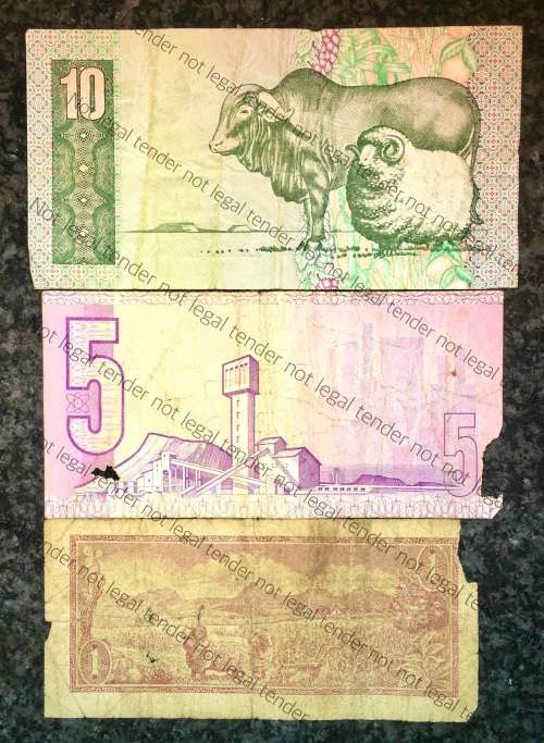 SET OF VARIOUS GOVERNORS & DECIMALS R10 , R5 & R1  ( 1 BID TAKES ALL)