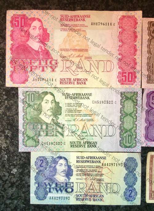 COMPLETE SET OF CL STALS & DECIMALS  R50 TO R2 AA --1990 [R1 T.W DE JONG 1975]1 BID TAKES ALL]