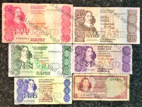 COMPLETE SET OF GPC DE KOCK & DECIMALS  R50 TO R2-1980s( R1 TW DE JONG 1975) (1 BID TAKES ALL)