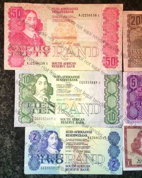 COMPLETE SET OF CL STALS & DECIMALS  R50 TO R2 AA --1990 [R1 T.W DE JONG 1973]1 BID TAKES ALL]