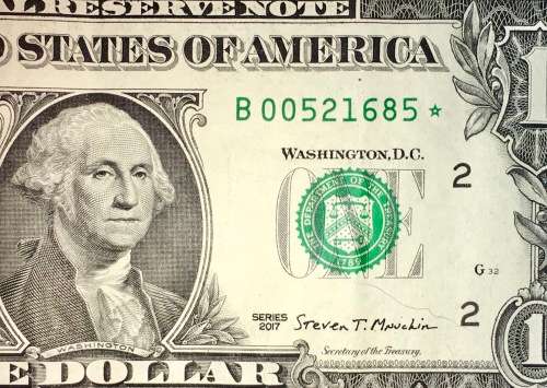 USA 1 DOLLAR 2017 STAR/REPLACEMENT NOTE B NEW YORK