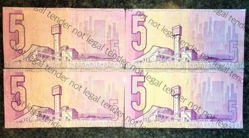 GPC DE KOCK R5 X4---,3RD ISSUE 1984-1989,(BID PER NOTE)
