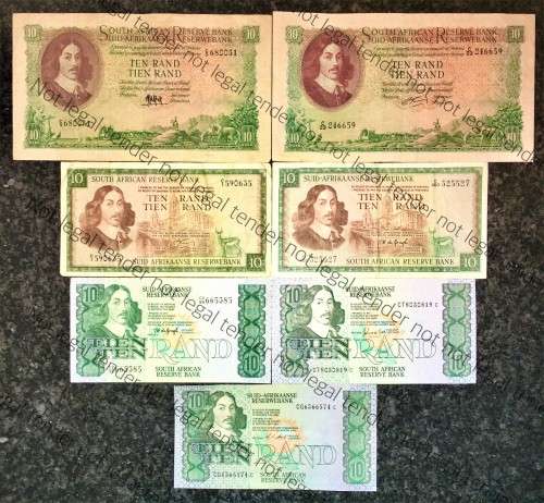 COMPLETE SET OF R10 NOTES ALL GOVERNORS 1961-1990 (1 BID TAKES ALL)