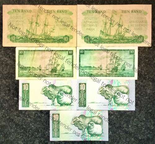 COMPLETE SET OF R10 NOTES ALL GOVERNORS 1961-1990 (1 BID TAKES ALL)