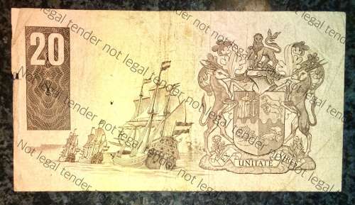 REPLACEMENT NOTE R20 GPC DE KOCK 1984 THIRD ISSUE