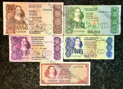 SET OF VARIOUS GOVERNORS & DECIMALS R20 TO R1  ( 1 BID TAKES ALL)