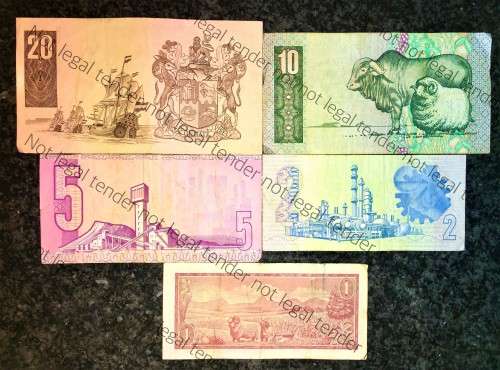 SET OF VARIOUS GOVERNORS & DECIMALS R20 TO R1  ( 1 BID TAKES ALL)