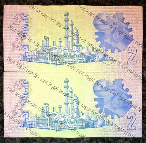 GPC DE KOCK R2 X 2,,,1984,,,,3RD ISSUE AUNC(1 BID TAKES ALL)