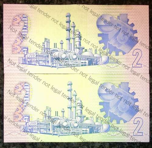 GPC DE KOCK R2 X 2,,,1989,,,,3RD ISSUE AUNC(1 BID TAKES ALL)