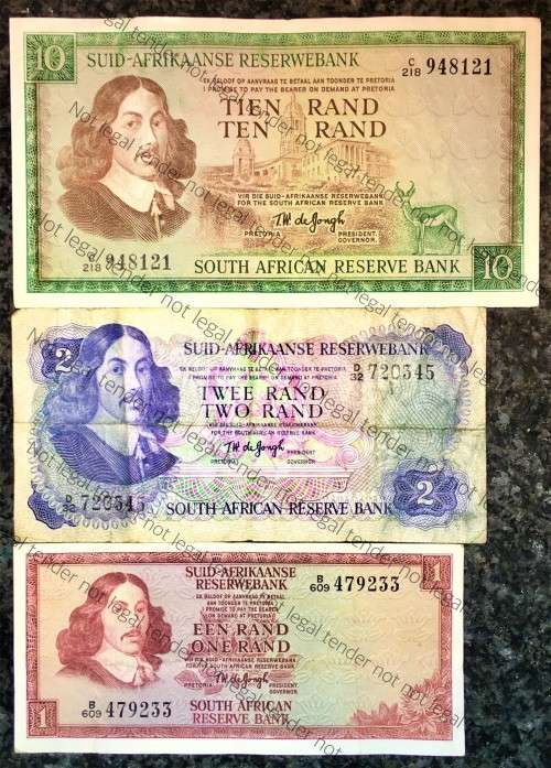 SET OF VARIOUS GOVERNORS & DECIMALS R10 , R2 & R1  ( 1 BID TAKES ALL)