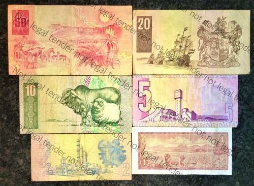 COMPLETE SET OF CL STALS & DECIMALS  R50 TO R2 AA --1990 [R1 T.W DE JONGH 1975]1 BID TAKES ALL]