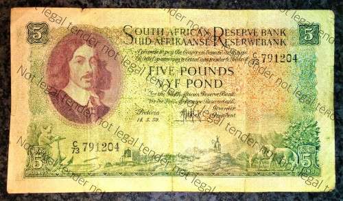 MH DE KOCK 5 POUND 1959 C73