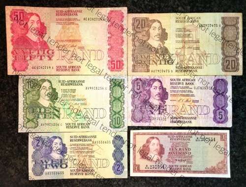 COMPLETE SET OF CL STALS & DECIMALS  R50 TO R2 AA --1990 [R1 T.W DE JONG 1975]1 BID TAKES ALL]