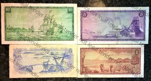 COMPLETE SET OF TW DE JONG & DECIMALS R10 -R1 ,,, 1967-1975( 1 BID TAKES ALL)