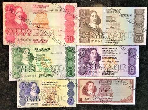 COMPLETE SET OF GPC DE KOCK and DECIMALS HIGH GRADE R50 TO R2(R1 TW DE JONG 1975)1 BID TAKES ALL)