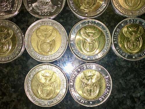 COMPLETE SET OF COMMEMORATIVE R5 COINS 1994 TO 2021  & 2017 IS UNC(1 BID TAKES ALL)