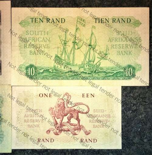 COMPLET SET OF G.RISSIK R20 TO R1 ---1962-- 1ST ISSUE HIGH GRADE NOTES ( 1 BID TAKES ALL)