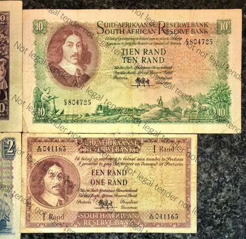 COMPLETE SET OF MH DE KOCK R20, R10, R2, R1- 1961 FOURTH ISSUE (1 BID TAKES ALL)