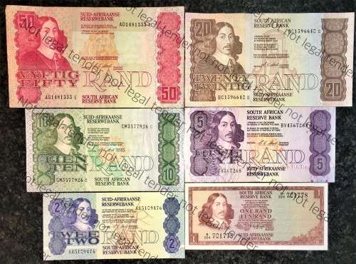 COMPLETE SET OF CL STALS & DECIMALS  R50 TO R2 AA --1990 [R1 T.W DE JONGH 1973]1 BID TAKES ALL]