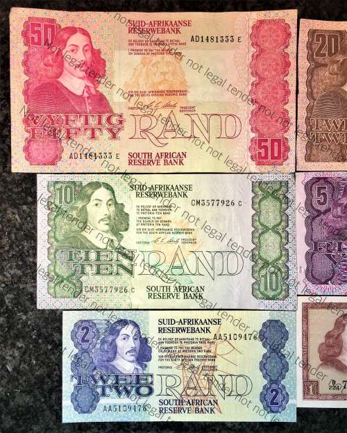 COMPLETE SET OF CL STALS & DECIMALS  R50 TO R2 AA --1990 [R1 T.W DE JONGH 1973]1 BID TAKES ALL]