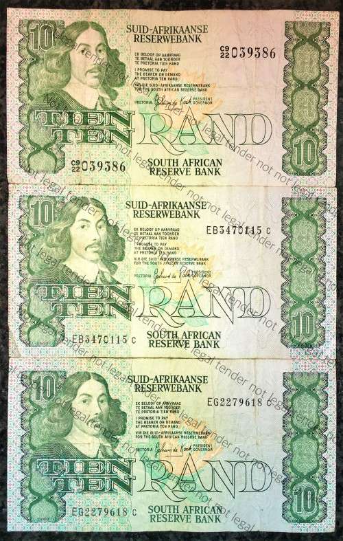 GPC DE KOCK R10,,,3RD ISSUE 1984/85 (BID PER NOTE)