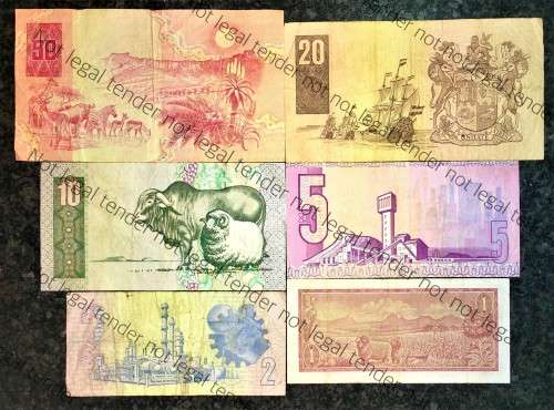 COMPLETE SET OF CL STALS & DECIMALS  R50 TO R2 AA --1990 [R1 T.W DE JONGH 1973]1 BID TAKES ALL]