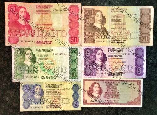COMPLETE SET OF CL STALS & DECIMALS  R50 TO R2 AA --1990 [R1 T.W DE JONGH 1973]1 BID TAKES ALL]
