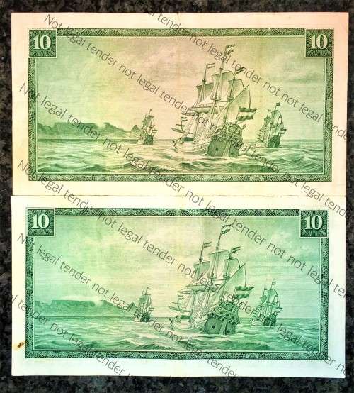 SET OF R10s G,RISSIK C10 - 1ST ISSUE 1966 & TW DE JONGH 3RD ISSUE 1975(1 BID TAKES ALL)