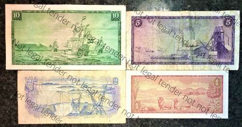 COMPLETE SET OF TW DE JONG & DECIMALS R10 -R1 ,,, 1967-1975( 1 BID TAKES ALL)